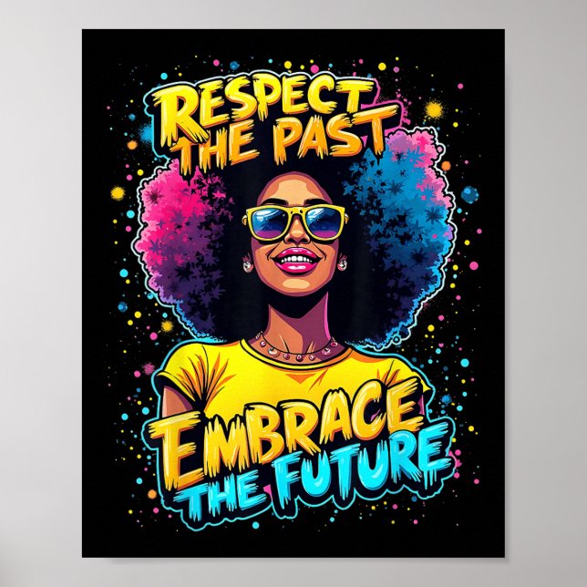 Juneteenth Freedom 1865 African American Black Que Poster (Front)