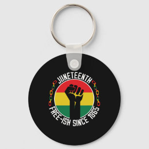 Juneteenth Freedom Breaking Every Chain Since 1865 Key Ring