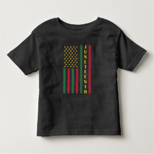 Juneteenth Freedom Celebration USA American Flag Toddler T-Shirt
