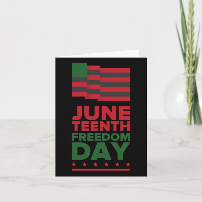 Juneteenth Freedom Day 1  Card (Front)