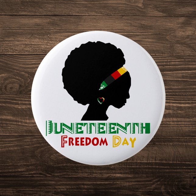 Juneteenth Freedom Day 6 Cm Round Badge (Creator Uploaded)
