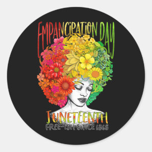 Juneteenth Freedom Day African American June 19th  Classic Round Sticker