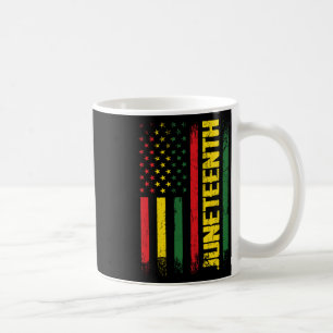 Juneteenth Freedom Day Afro American African Flag Coffee Mug