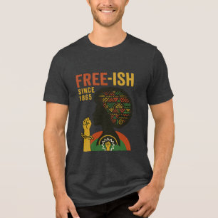 Juneteenth Freedom Day Afrocentric Art Tri-Blend Shirt