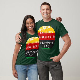 Juneteenth Freedom Day City Celebration Colourful T-Shirt