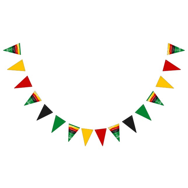 Juneteenth Freedom Day City Celebration Party Bunting (All)