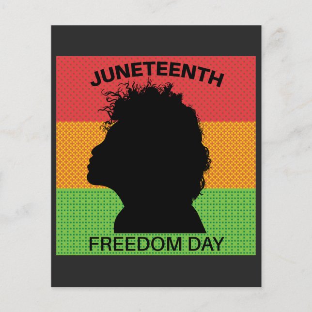 Juneteenth Freedom Day, Flag Pattern Flyer (Front)