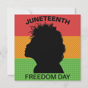 Juneteenth Freedom Day, Flag Pattern Save The Date