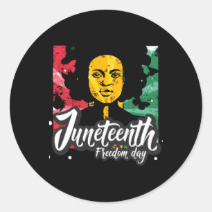 Juneteenth Freedom Day. Juneteenth Independence Classic Round Sticker