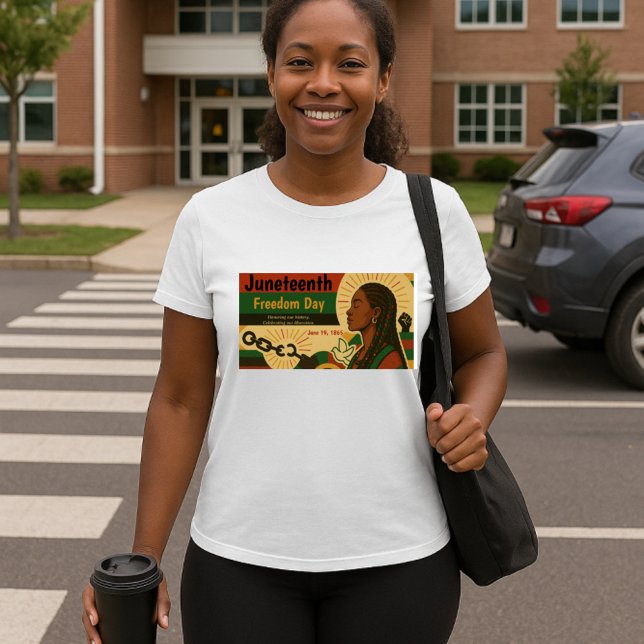 Juneteenth Freedom Declaration Double-Sided Design T-Shirt (Creator Uploaded)
