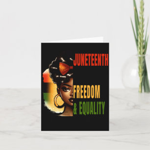 juneteenth freedom equality african american card