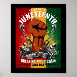 Juneteenth Freedom Fist Tee – Celebrate Freedom Poster