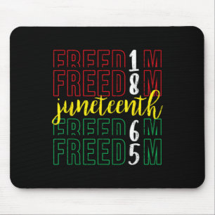 Juneteenth Freedom - June 19th 1865 African Afro H Mouse Pad