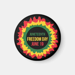 Juneteenth Freedom Liberation June 19th Magnet