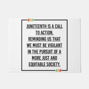 Juneteenth, Freedom of African American. Doormat