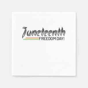 Juneteenth, Freedom of African American. Napkin