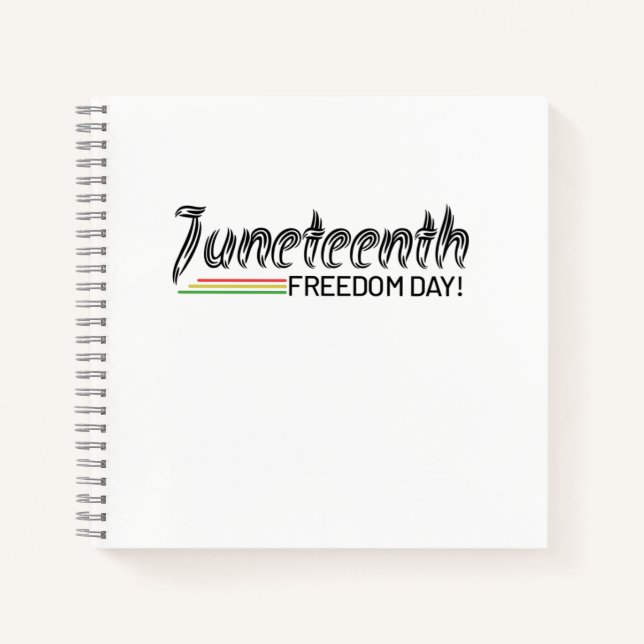 Juneteenth, Freedom of African American. Notebook (Front)