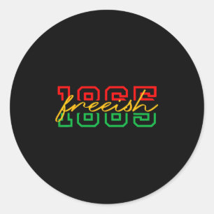 Juneteenth Freeish 1865 African American Women Jun Classic Round Sticker
