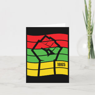 Juneteenth Freeish Since 1865 Melanin Ancestor Bla Card