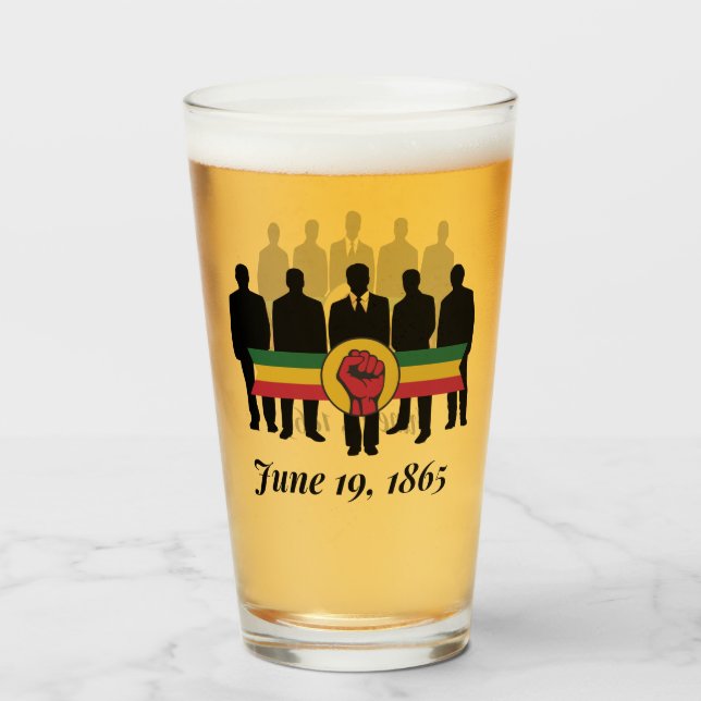 Juneteenth Glass (Front Filled)