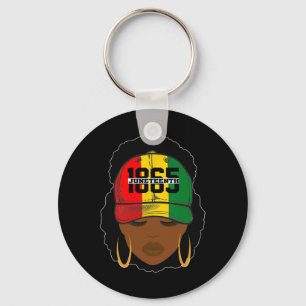 Juneteenth Hat Womens Independence Day Freedom Day Key Ring