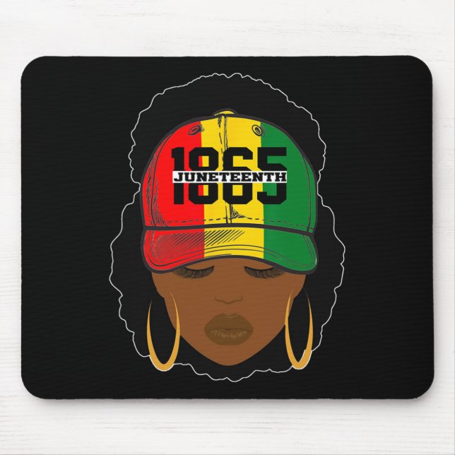 Juneteenth Hat Womens Independence Day Freedom Day Mouse Pad (Front)