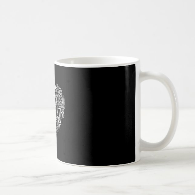 Juneteenth Heart Black History Afro American Afric Coffee Mug (Right)