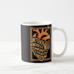 Juneteenth Heart Black History Month African Melan Coffee Mug