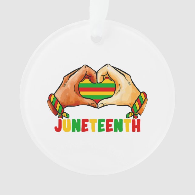 Juneteenth Heart Juneteenth Heart  Ornament (Front)