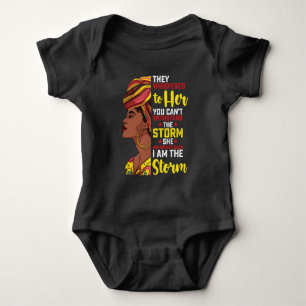 Juneteenth I Am The Storm Melanin Black Girl Baby Bodysuit