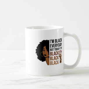 Juneteenth I'm Blackity Black Woman Afro African A Coffee Mug