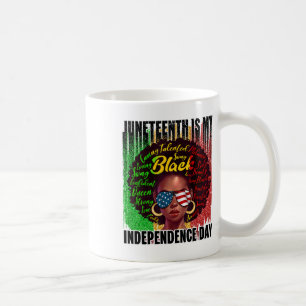Juneteenth Independence Day Afro Melanin Natural H Coffee Mug