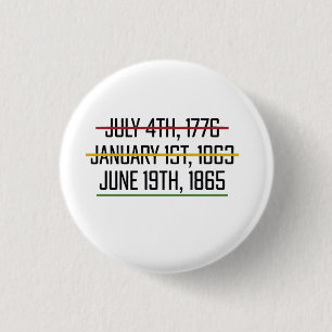Juneteenth Independence Day Black History 3 Cm Round Badge