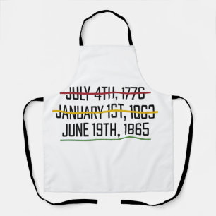 Juneteenth Independence Day Black History   Apron