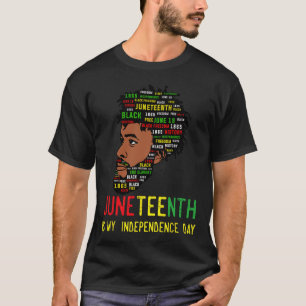 Juneteenth Independence Day Black Men Fathers Day T-Shirt