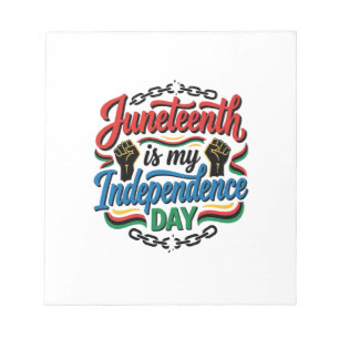 Juneteenth Independence Day Vintage Shirt Design_1 Notepad