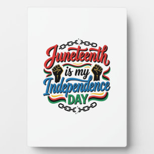 Juneteenth Independence Day Vintage Shirt Design_1 Plaque
