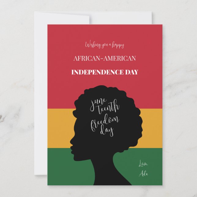 Juneteenth  invitation (Front)