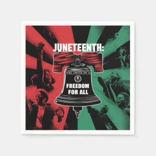 Juneteenth is Freedom For All Liberty Bell Napkin