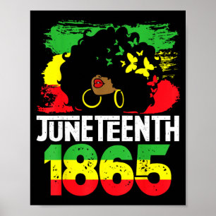 Juneteenth is independence day black women black poster