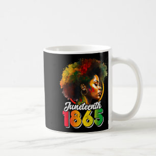Juneteenth is independence day shirt womens black coffee mug
