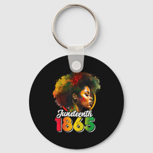 Juneteenth is independence day shirt womens black key ring