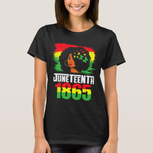 Juneteenth Is My Independence 1865 Day Black Women T-Shirt