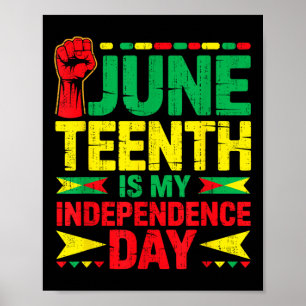 Juneteenth Is My Independence Day 1865 African Her Poster