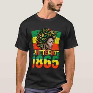 Juneteenth Is My Independence Day 1865 Dashiki Gir T-Shirt