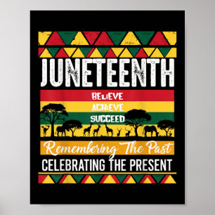 Juneteenth Is My Independence Day African 1865 Fre Poster