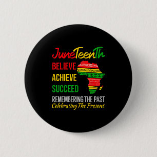 Juneteenth Is My Independence Day African 1865 Jun 6 Cm Round Badge