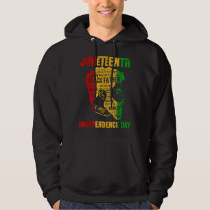 Juneteenth Is My Independence Day Black King Fathe Hoodie