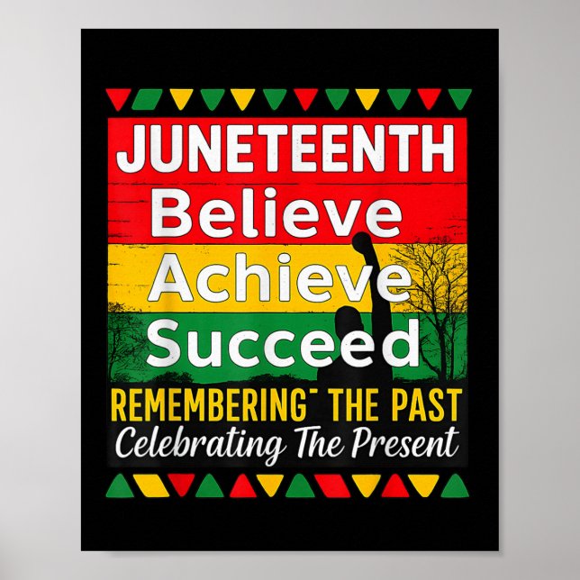 Juneteenth Is My Independence Day Black Pride Free Poster (Front)