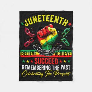 Juneteenth Is My Independence Day Black Pride Mela Fleece Blanket